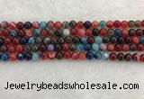 CAA2041 15.5 inches 6mm round banded agate gemstone beads