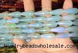 CAA2056 15.5 inches 8*20mm teardrop agate beads wholesale