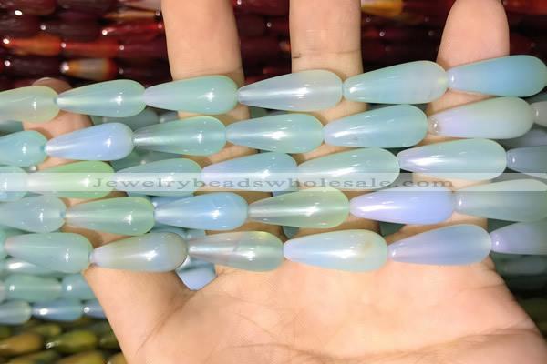 CAA2056 15.5 inches 8*20mm teardrop agate beads wholesale