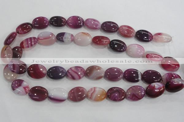 CAA207 15.5 inches 15*20mm oval madagascar agate beads wholesale