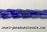 CAA2077 15.5 inches 10*30mm teardrop agate beads wholesale