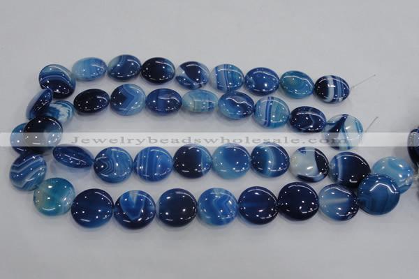 CAA208 15.5 inches 20mm flat round madagascar agate beads