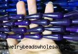 CAA2096 15.5 inches 10*30mm faceted teardrop agate beads