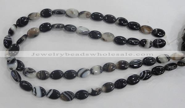 CAA210 15.5 inches 10*14mm oval madagascar agate beads