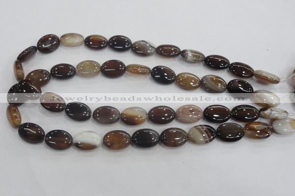 CAA211 15.5 inches 13*18mm oval madagascar agate beads