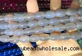 CAA2111 15.5 inches 10*14mm drum agate beads wholesale