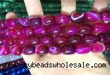 CAA2116 15.5 inches 10*14mm drum agate beads wholesale