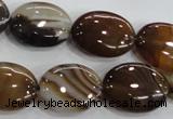 CAA212 15.5 inches 15*20mm oval madagascar agate beads