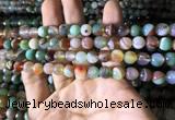 CAA2265 15.5 inches 8mm faceted round banded agate beads