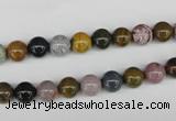 CAA228 15.5 inches 4mm round ocean agate gemstone beads wholesale