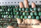 CAA2287 15.5 inches 8mm faceted round banded agate beads