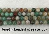 CAA2304 15.5 inches 12mm round banded agate gemstone beads