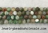 CAA2305 15.5 inches 14mm round banded agate gemstone beads