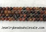 CAA2321 15.5 inches 10mm round banded agate gemstone beads