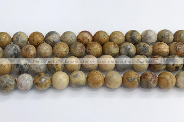 CAA2353 15.5 inches 14mm round crazy lace agate beads wholesale