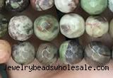 CAA2385 15.5 inches 6mm faceted round ocean agate beads wholesale