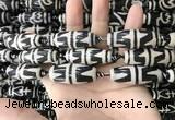 CAA2718 15.5 inches 14*38mm - 16*43mm rice tibetan agate dzi beads