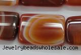 CAA300 15.5 inches 23*30mm rectangle red line agate gemstone beads