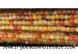 CAA3292 15 inches 6mm faceted round agate beads wholesale