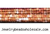 CAA3293 15 inches 6mm faceted round agate beads wholesale