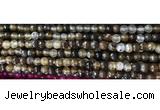 CAA3294 15 inches 6mm faceted round agate beads wholesale