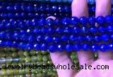 CAA3336 15 inches 8mm faceted round agate beads wholesale