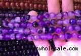 CAA3338 15 inches 8mm faceted round agate beads wholesale