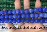 CAA3376 15 inches 10mm faceted round agate beads wholesale