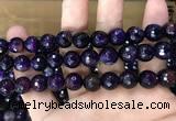 CAA3379 15 inches 10mm faceted round agate beads wholesale