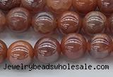 CAA3501 15.5 inches 6mm round AB-color fire agate beads wholesale