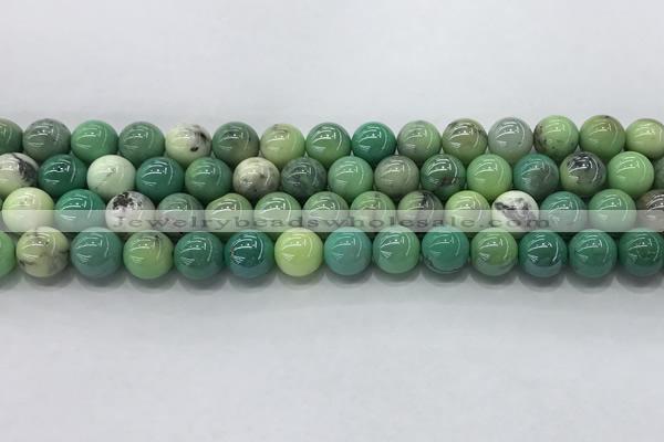 CAA3517 15.5 inches 8mm round AB-color grass agate beads wholesale