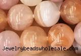 CAA3533 15.5 inches 8mm round pink botswana agate beads