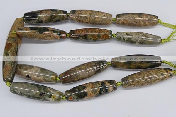 CAA3617 15.5 inches 18*50mm - 15*55mm rice ocean agate beads