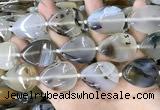 CAA3745 15.5 inches 22*30mm flat teardrop Montana agate beads