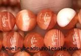 CAA3761 15.5 inches 6mm round red botswana agate beads wholesale