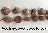 CAA3812 15.5 inches 20*25mm - 25*35mm nuggets rough agate beads