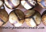 CAA3858 15 inches 8mm round tibetan agate beads wholesale