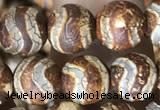 CAA3867 15 inches 8mm round tibetan agate beads wholesale