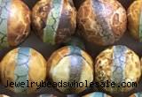 CAA3876 15 inches 8mm round tibetan agate beads wholesale