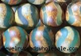 CAA3880 15 inches 8mm round tibetan agate beads wholesale