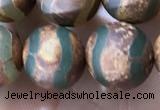 CAA3897 15 inches 10mm round tibetan agate beads wholesale