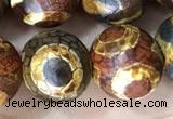 CAA3925 15 inches 12mm round tibetan agate beads wholesale