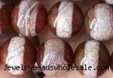 CAA3931 15 inches 8mm round tibetan agate beads wholesale