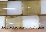 CAA3933 15.5 inches 8*20mm tube Madagascar agate beads wholesale