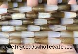 CAA3940 15.5 inches 8*34mm rice Madagascar agate beads wholesale