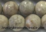 CAA3964 15.5 inches 12mm faceted round chrysanthemum agate beads