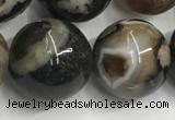 CAA3975 15.5 inches 16mm round sakura agate gemstone beads