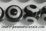 CAA3993 15 inches 12mm round tibetan agate beads wholesale