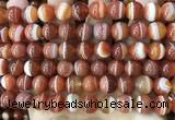 CAA4028 15.5 inches 10mm round line agate beads wholesale