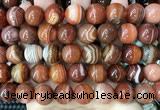 CAA4030 15.5 inches 14mm round line agate beads wholesale